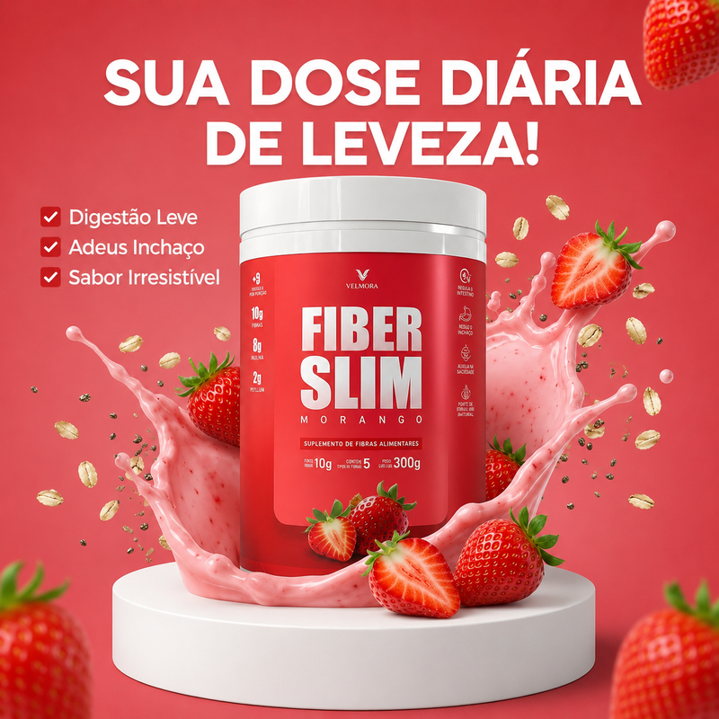 FiberSlim Morango | Fibras para Saciedade e Equilíbrio Intestinal