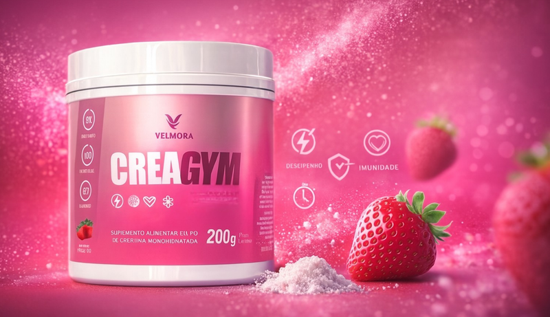 CREAGYM Creatina Premium com Magnésio e Coenzima Q10 | Mais Força, Energia e Performance
