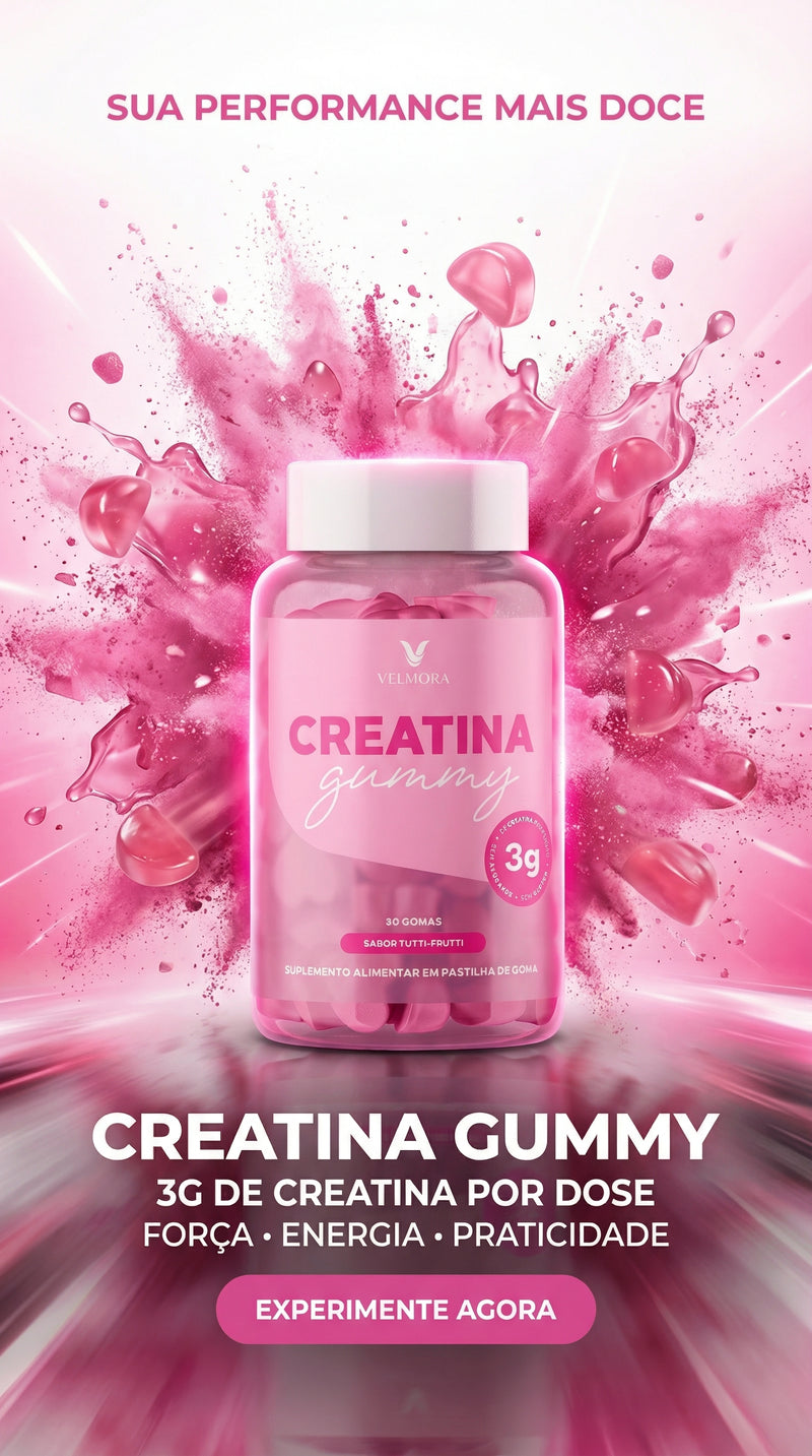 Creatina Gummy | 3g de Creatina por Porção | Mais Força e Performance
