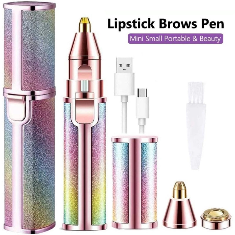 Depilador Facial Feminino 2 em 1 Recarregável USB | Sobrancelha e Buço Sem Dor