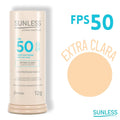 Protetor Solar Facial com Cor FPS 50 Sunless Stick Matte | Base em Bastão e Alta Proteção
