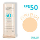 Protetor Solar Facial com Cor FPS 50 Sunless Stick Matte | Base em Bastão e Alta Proteção