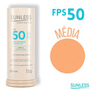 Protetor Solar Facial com Cor FPS 50 Sunless Stick Matte | Base em Bastão e Alta Proteção