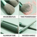 Kit 13 Pincéis de Maquiagem Profissional Kabuki | Contorno, Base, Blush e Sombra