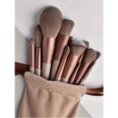 Kit 13 Pincéis de Maquiagem Profissional Kabuki | Contorno, Base, Blush e Sombra