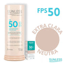 Protetor Solar Facial com Cor FPS 50 Sunless Stick Matte | Base em Bastão e Alta Proteção