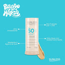 Protetor Solar Facial com Cor FPS 50 Sunless Stick Matte | Base em Bastão e Alta Proteção