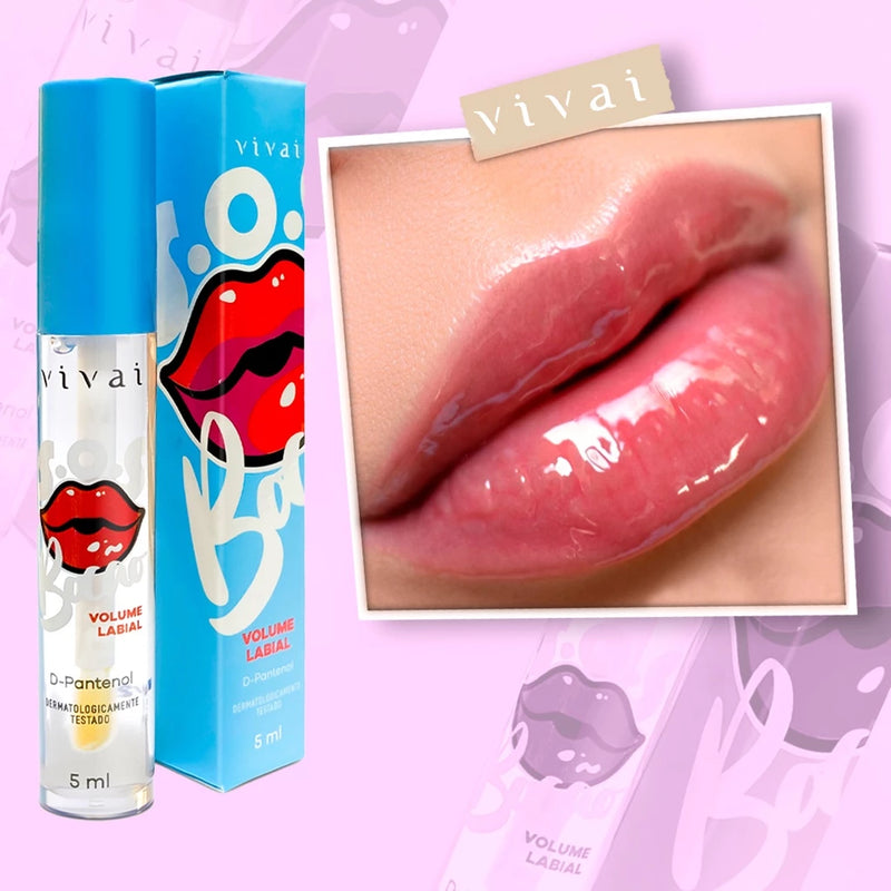 Gloss S.O.S Bocão Vivai| Efeito Volumoso + Brilho Incolor