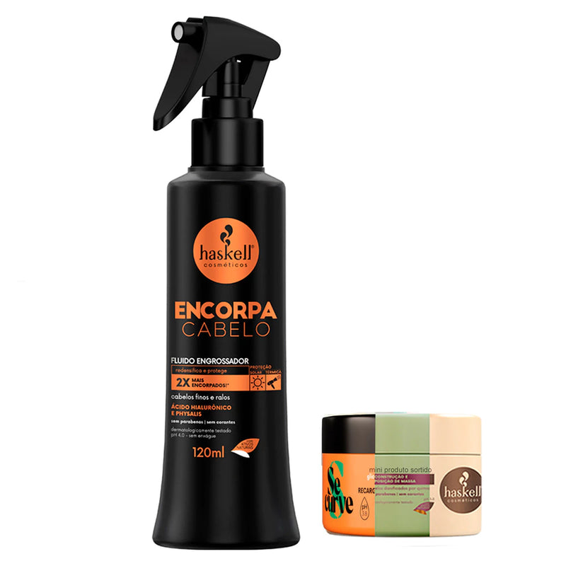 Haskell Encorpa Cabelo Fluido Engrossador 120ml | Mais Volume e Espessura para Fios Finos