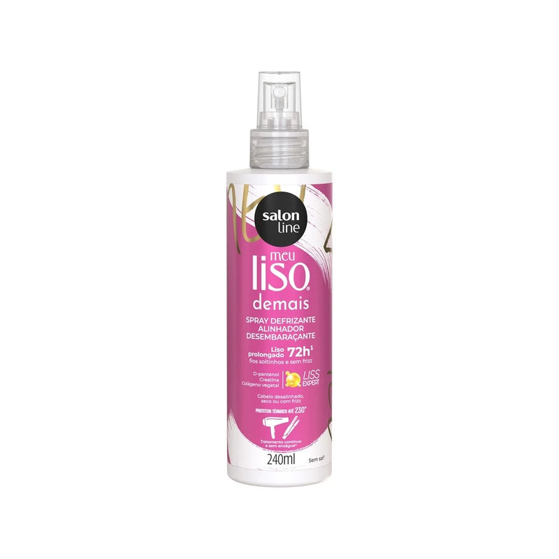 Meu Liso Demais Defrizante Spray Protetor Térmico 240ml | Anti Frizz e Efeito Liso